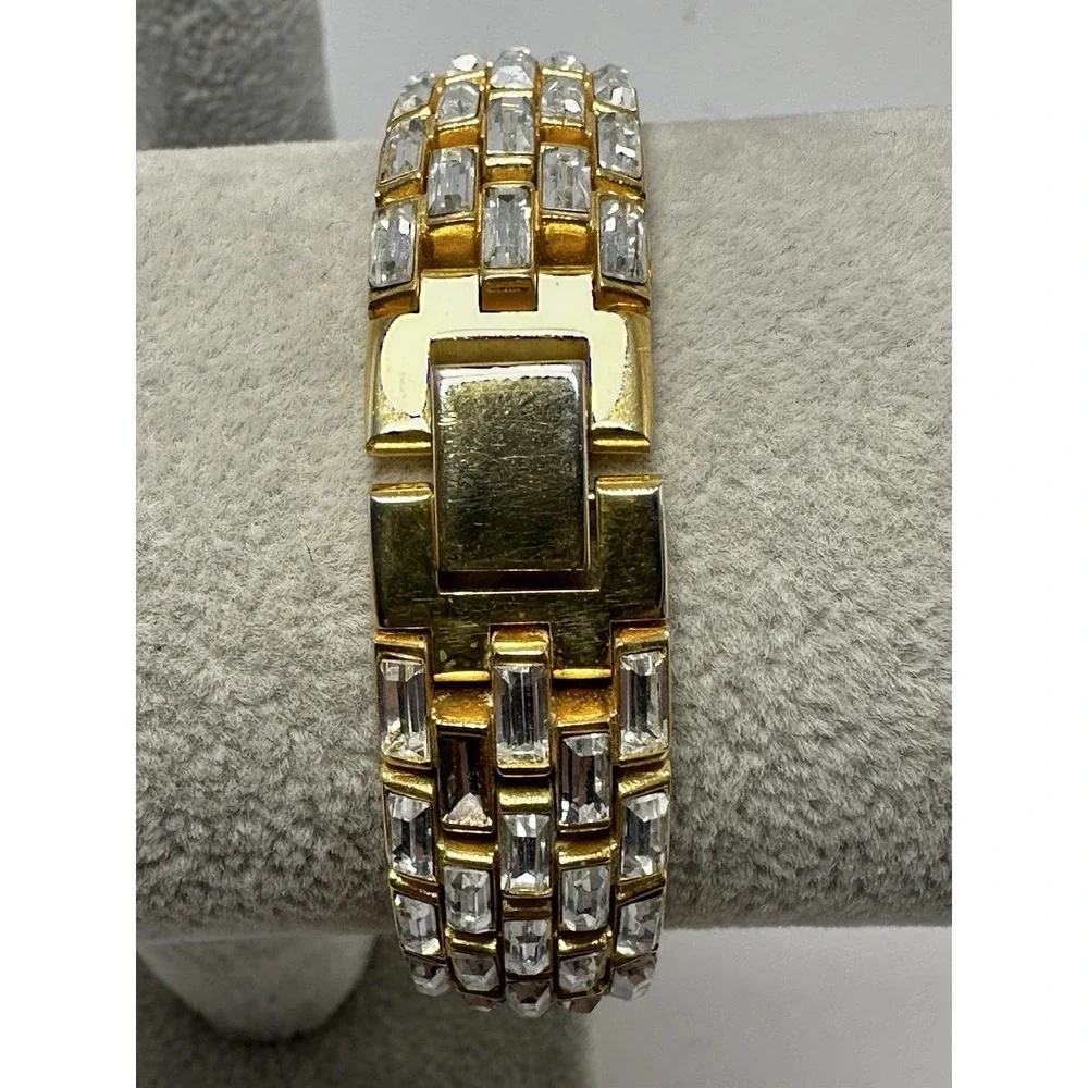 Xanadu Pave Crystal New‎ Battery Ladies MOP Watch 19MM 7.25